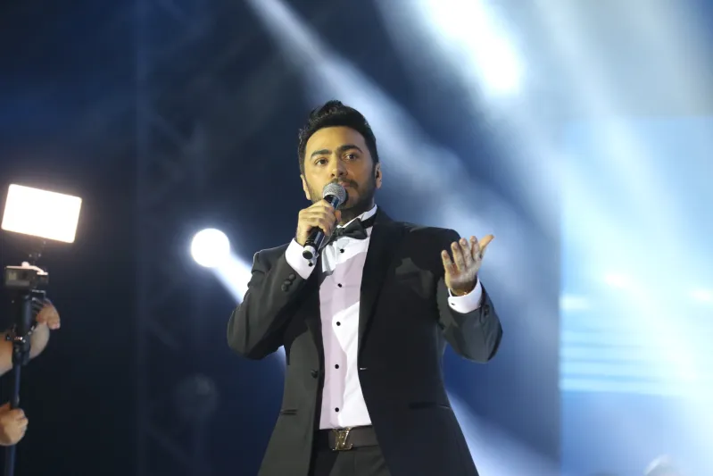 فيديو: تامر حسني يكشف تفاصيل حفله الثاني في السعودية