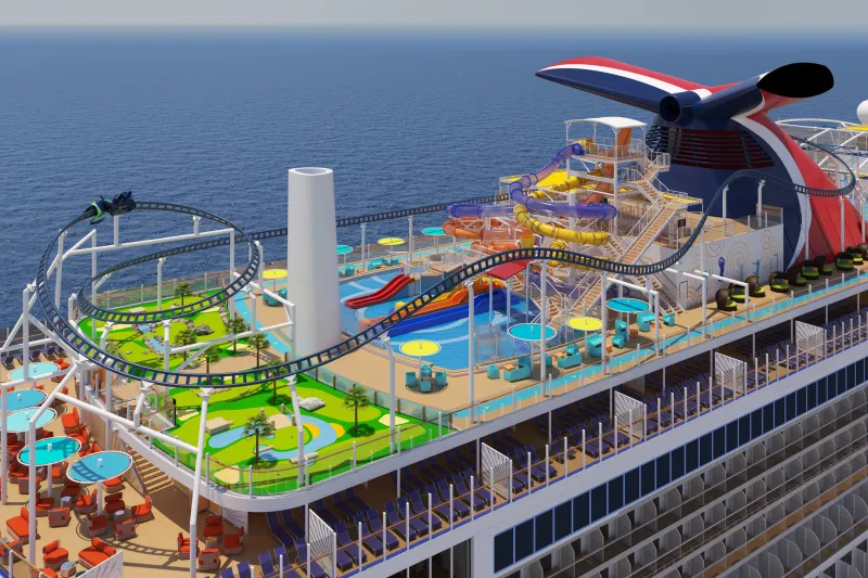 شاهد ماردي غراس.. السفينة الأفعوانية الأكثر إبداعاً في العالم