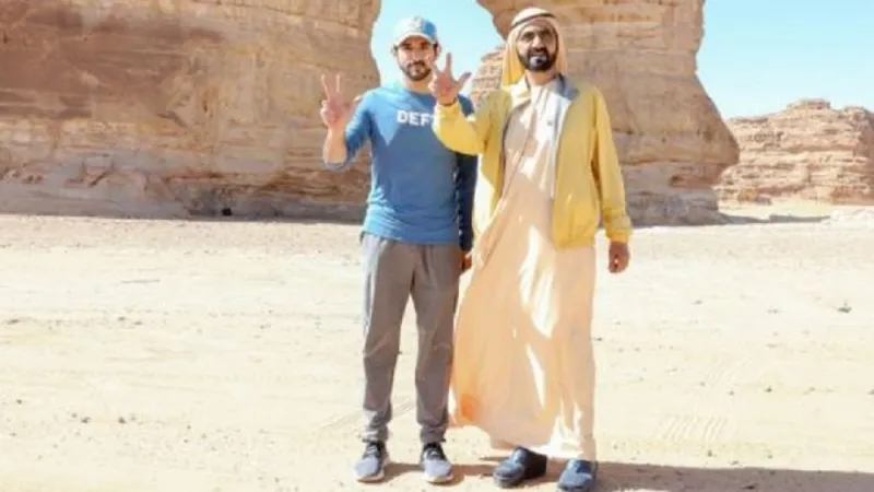 كيف عبر ولي عهد دبي عن انبهاره بطبيعة العلا الساحرة ؟