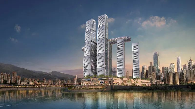 أعجوبة معمارية جديدة.. "ناطحة سحاب أفقية" في الصين (صور)