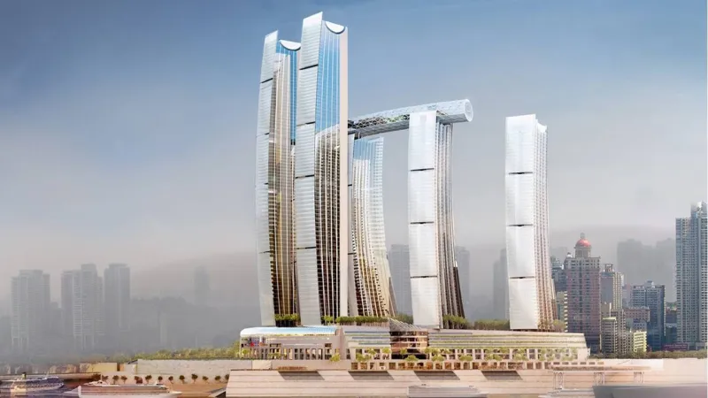 أعجوبة معمارية جديدة.. "ناطحة سحاب أفقية" في الصين (صور)