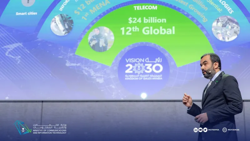 وزير الاتصالات: 95% من معالجات الهواتف في المؤتمر العالمي للجوال صنعت بالشراكة مع المملكة