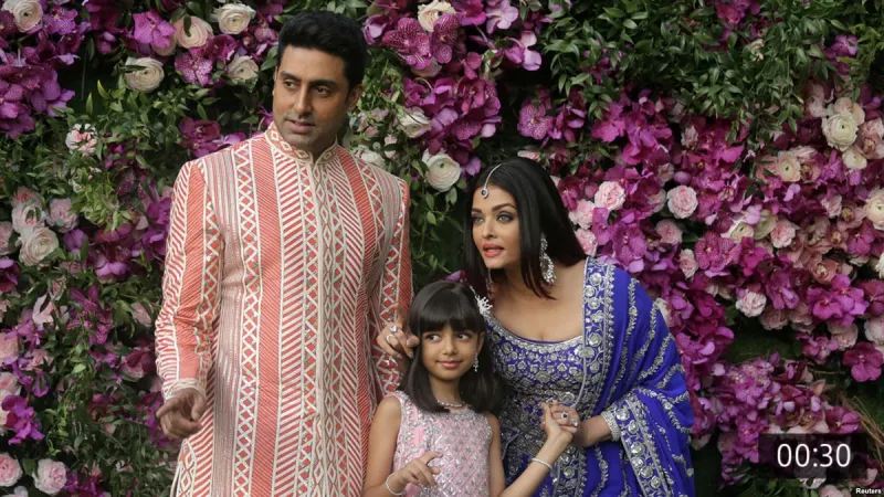 مشاهير العالم في حفل زفاف أسطوري لنجل أغنى رجل في الهند (فيديو)