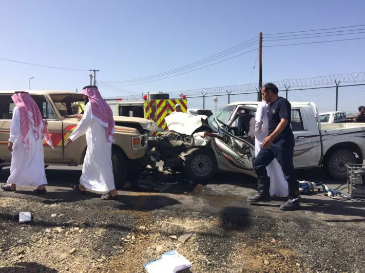 ما هي عقوبة التجمهر حول الحوادث المرورية في السعودية؟