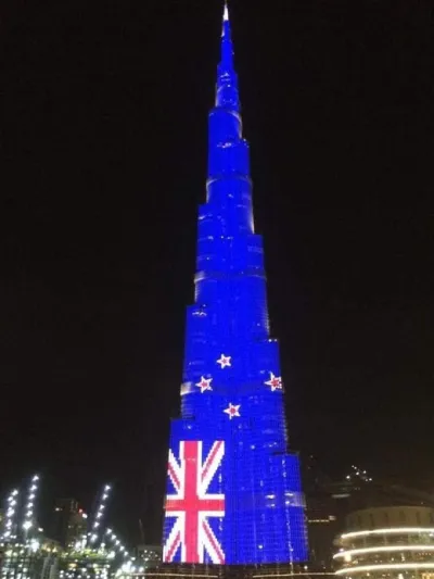 «برج خليفة تزين بصورتها».. ماذا قال حاكم دبي عن رئيسة وزراء نيوزيلندا؟