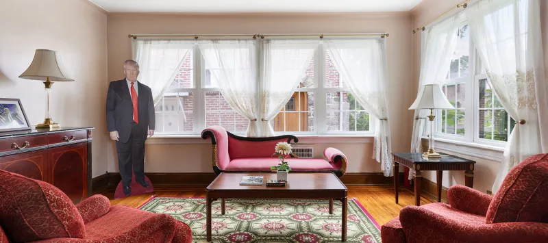 جولة مجانية داخل منزل الطفولة للرئيس الأمريكي دونالد ترامب (صور)