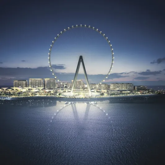 "عين دبي".. العجلة الترفيهية الأعلى في العالم (فيديو)