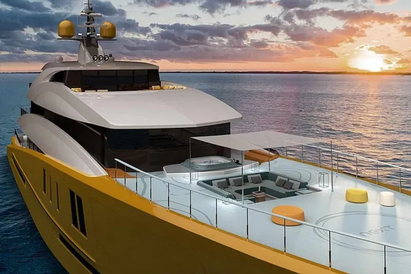 NEXT جيل جديد من اليخوت الفاخرة.. سفينة متعرجة بطول 62 مترا (صور)