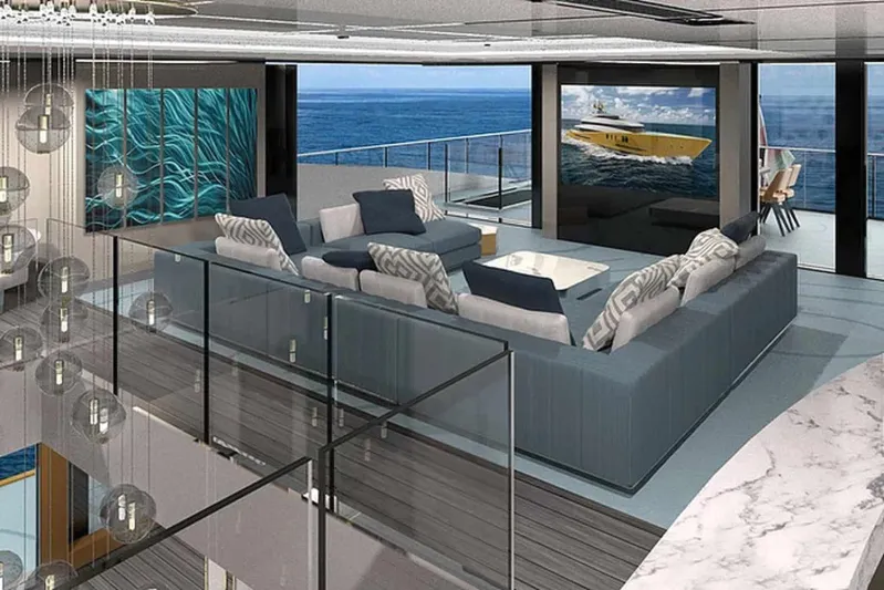 NEXT جيل جديد من اليخوت الفاخرة.. سفينة متعرجة بطول 62 مترا (صور)