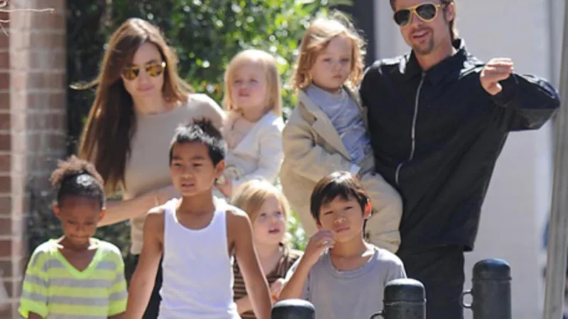 قصة أنجلينا جولي وأبنائها الخمسة حول الميراث