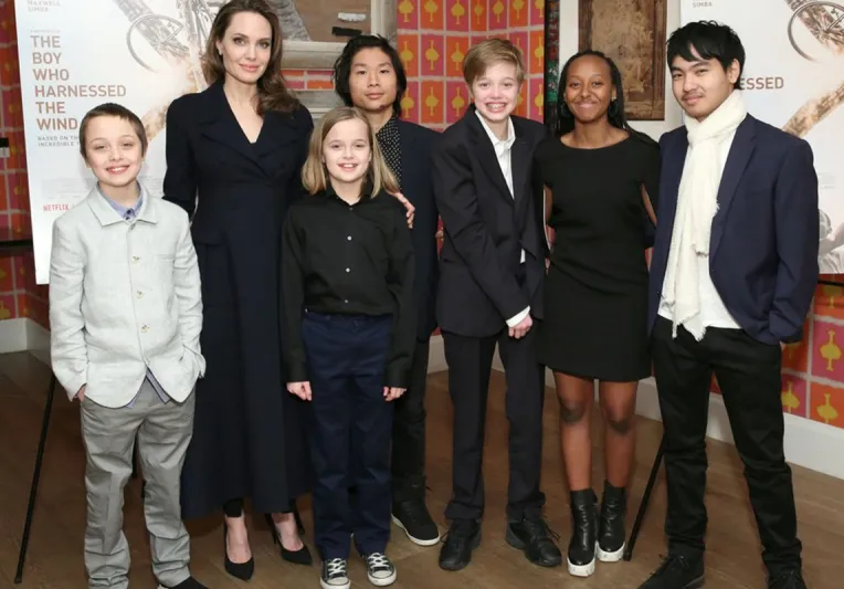 قصة أنجلينا جولي وأبنائها الخمسة حول الميراث