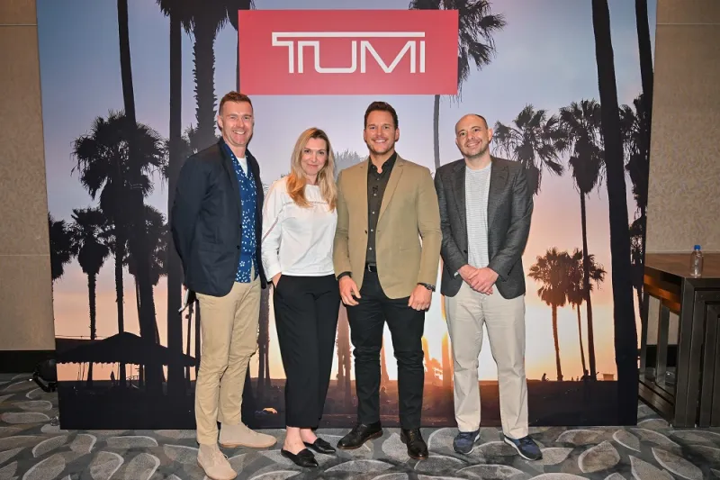 تومي تطلق أحدث حملة إعلانية مع نجم هوليوود كريس برات من TUMI LOFT 