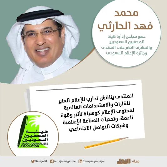 إنفوجراف| هيئة الصحفيين السعوديين تطلق منتدى وجائزة الإعلام السعودي
