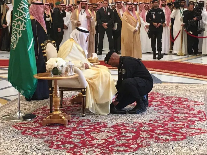 الفغم الحارس الشخصي للملك سلمان.. مواقف جعلته الأفضل في العالم (فيديو)