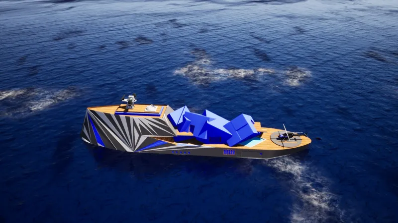 «Fata Morgana» يخت بتصميم يشبه الجبال الجليدية العملاقة (صور)