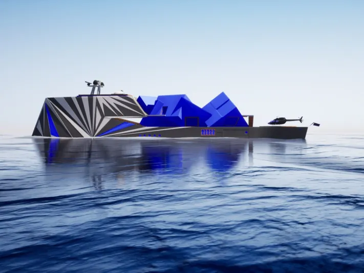 «Fata Morgana» يخت بتصميم يشبه الجبال الجليدية العملاقة (صور)