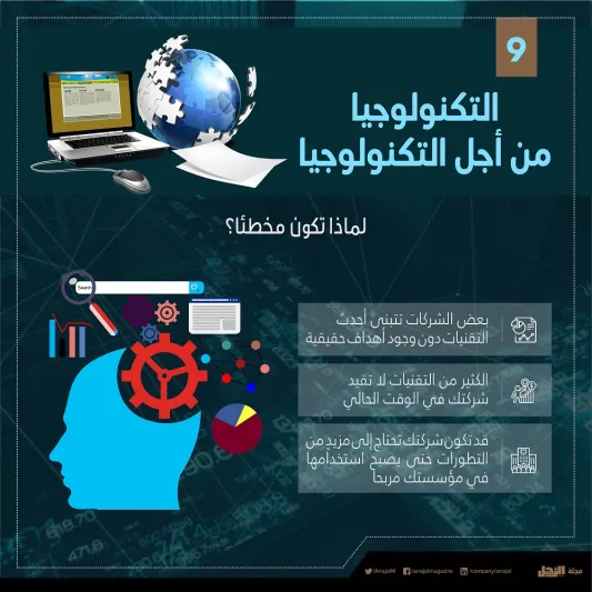  10 أشياء يتم فيها تبذير المال بعملية التحول الرقمي