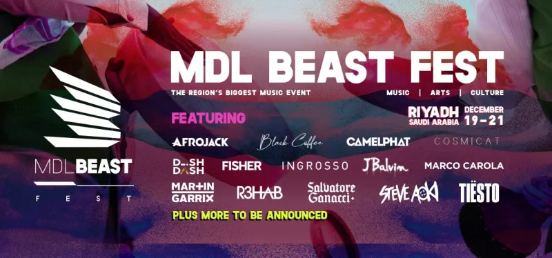  «ميدل بيست» ينطلق اليوم في المملكة.. كل ما تريد معرفته عن المهرجان الأكبر في الشرق الأوسط