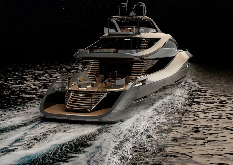 يخت فاخر بلمسات من السيارات الرياضية (صور)