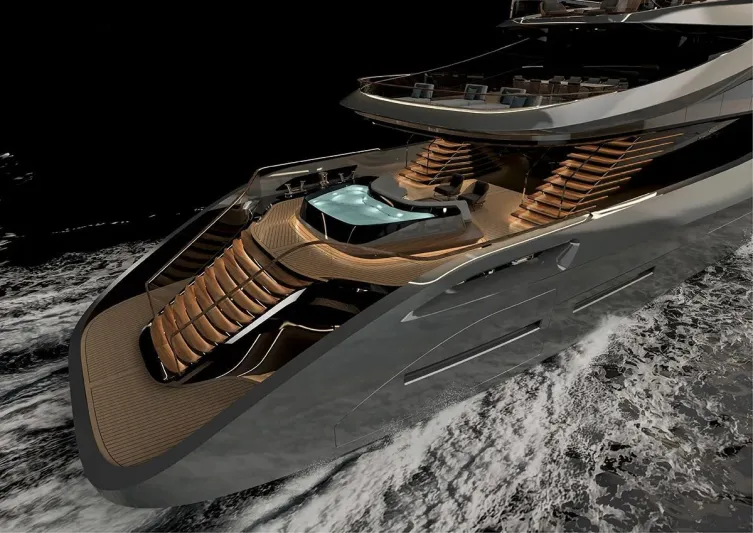 يخت فاخر بلمسات من السيارات الرياضية (صور)