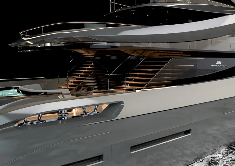 يخت فاخر بلمسات من السيارات الرياضية (صور)