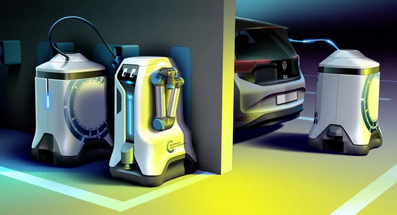 «فولكس فاغن» تحدث ثورة في عالم شحن السيارات الكهربائية «فيديو»