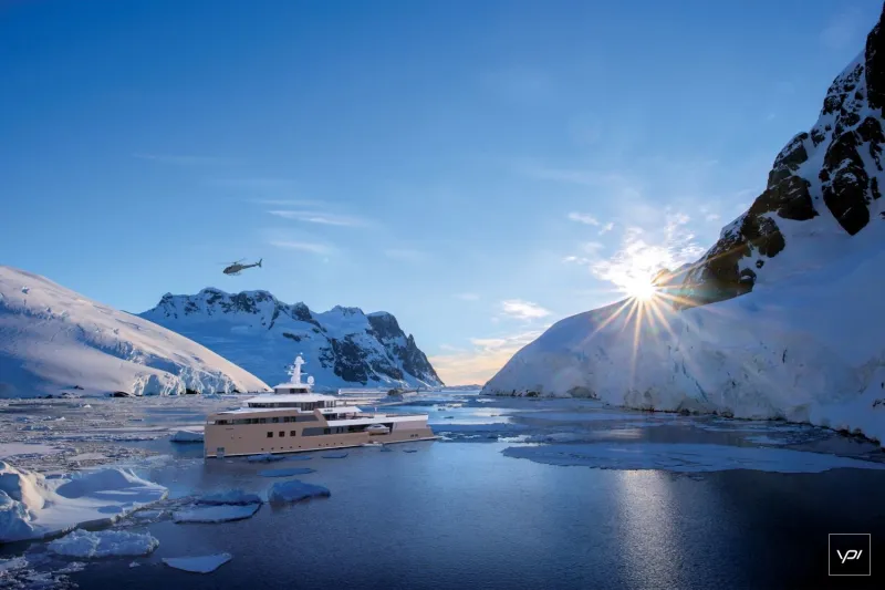 أول يخت كاسر للجليد في العالم «فيديو»