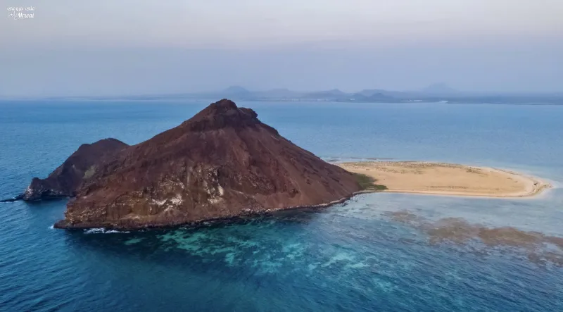 لقطات ساحرة للطبيعة الخلابة بجزيرة «كدمبل» بعسير وقت الغروب «فيديو»