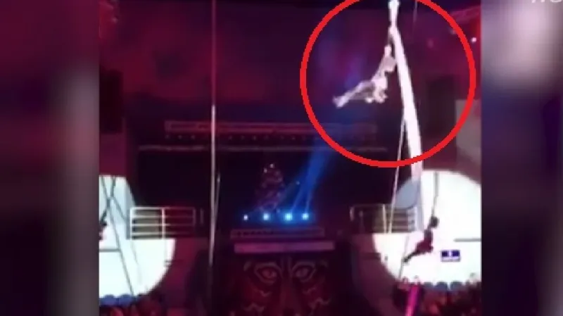 عرض سيرك عالمي ينتهي بكسر في الرقبة «فيديو»