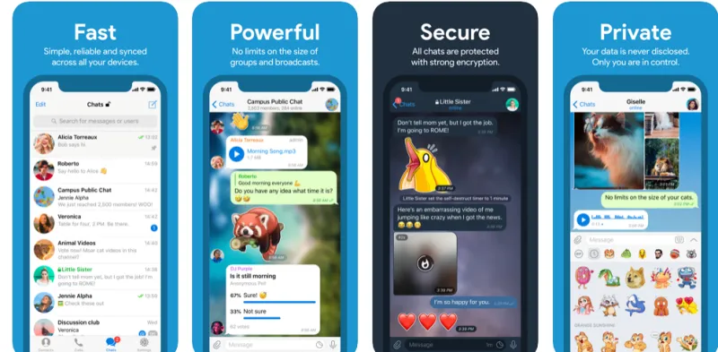 تيليجرام تكشف عن تحديث جديد مع بداية 2020