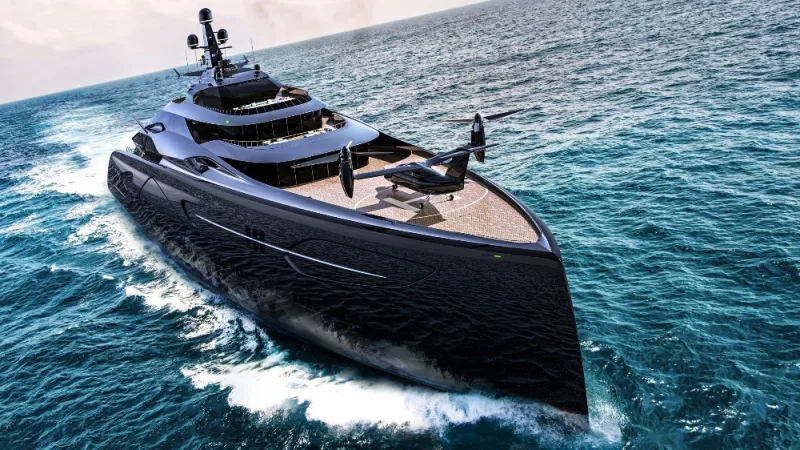  صور|«Centauro Megayacht» تصميم جرئ ومظهر رياضي مستقبلي 