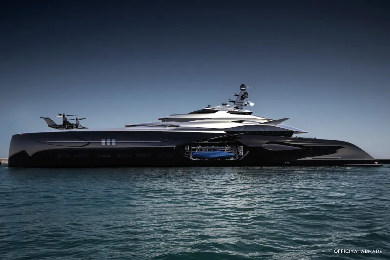  صور|«Centauro Megayacht» تصميم جرئ ومظهر رياضي مستقبلي 
