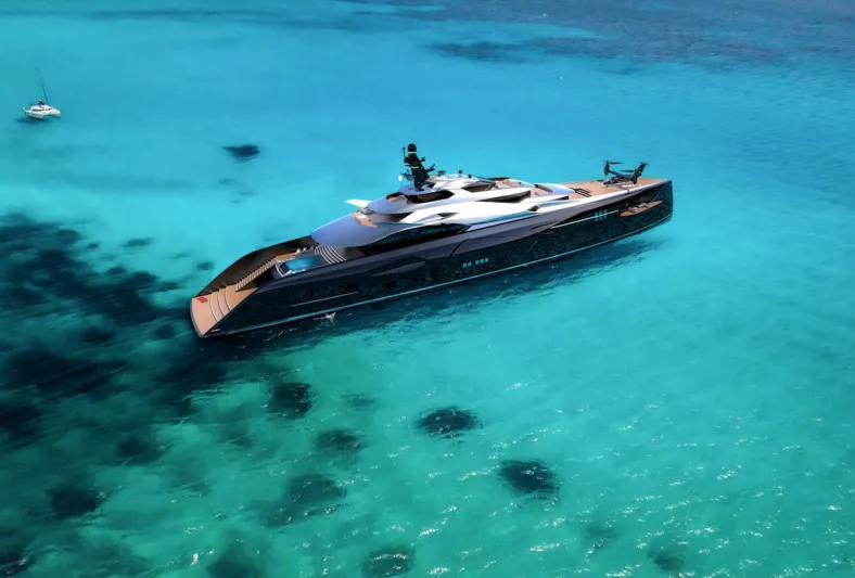  صور|«Centauro Megayacht» تصميم جرئ ومظهر رياضي مستقبلي 