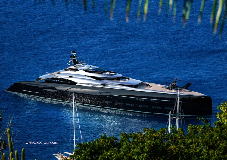  صور|«Centauro Megayacht» تصميم جرئ ومظهر رياضي مستقبلي 