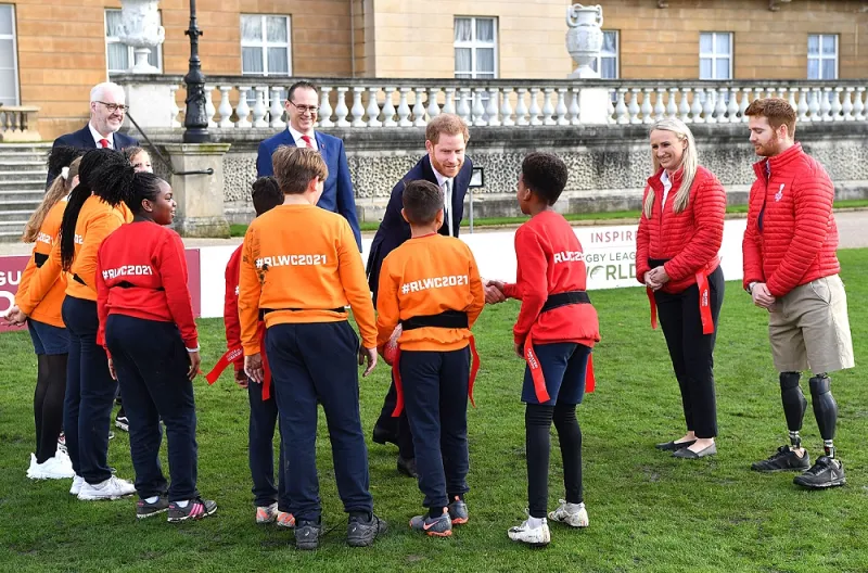 في آخر ظهور رسمي له.. الأمير هاري يعلن إطلاق مباريات كأس العالم للرجبي «فيديو»