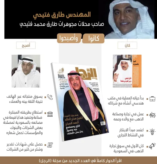 بعد 22 عاماً "الرجل" تلتقي طارق فتيحي ثانية: أملك مؤسسة كبرى للذهب والمجوهرات.. وهذا سرّ نجاحي 