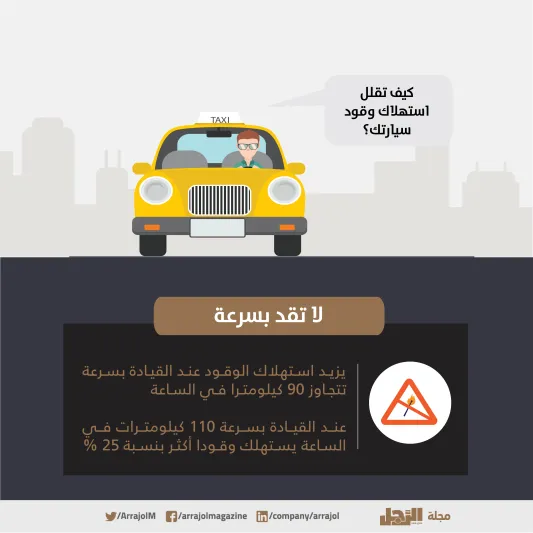 إنفوجراف| كيف تقلل استهلاك وقود سيارتك؟