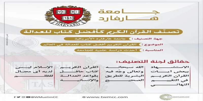 لماذا صنفت هارفارد الأمريكية القرآن الكريم أفضل كتاب في العالم؟