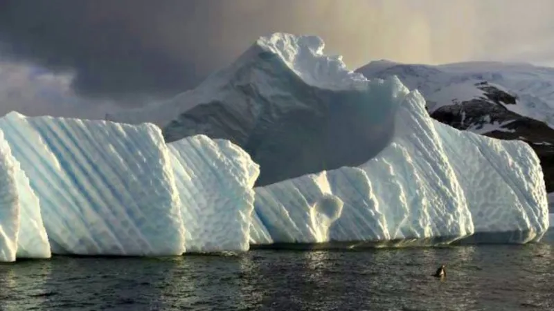  لحظة انهيار جبل جليدي بحجم باريس (فيديو)