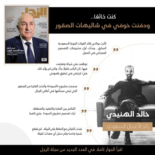 خالد الهنيدي: كنت خائفاً.. ودفنت خوفي في شاليهات الصقور 