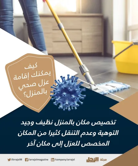 للوقاية من كورونا.. كيف يمكنك إقامة عزل صحي بالمنزل ؟ «إنفوجراف»