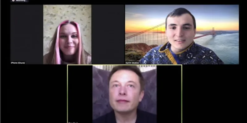 الملياردير إيلون ماسك يقتحم اجتماع زووم! (فيديو)