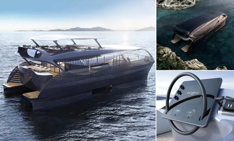  يخت SolarImpact المستقبلي يبحر حول العالم دون الحاجة للوقود (فيديو)