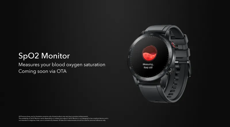 خاصية تتبع نسبة تشبع الأكسجين في الدم SpO2 أصبحت متوفرة الآن في ساعة HONOR MagicWatch 2