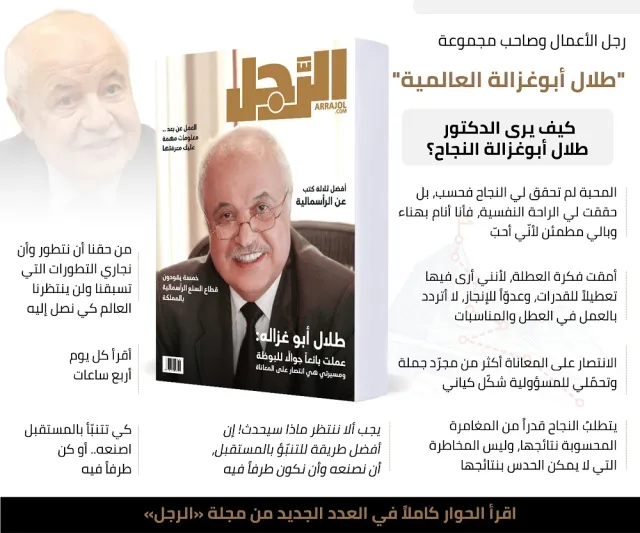  طلال أبو غزالة: الملك سلمان أديب مفوّه يدرك هواجس من يقابلهم.. ودودُ وقريب ودعمني وأنا شابّ.. 