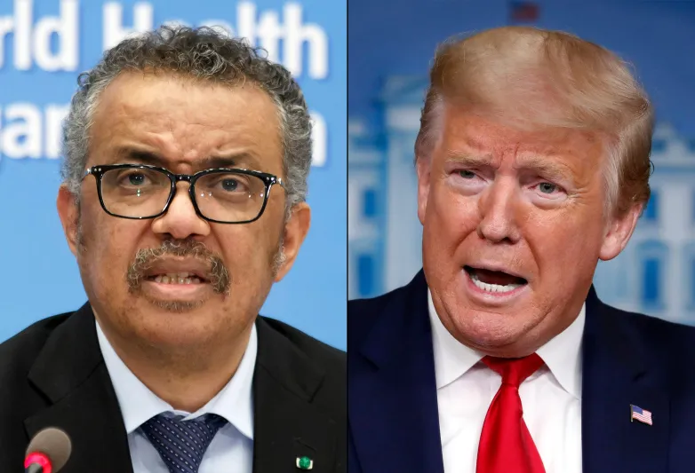 كورونا تشعل الحرب بين ترامب والصحة العالمية 