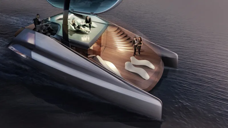 «فيبوناتشي».. يخت كهربائي يحاكي البيانو في تصميمه المميز