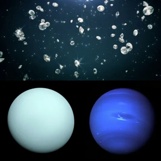 العلماء يكتشفون لغز «أمطار الألماس» بكوكب نبتون وأورانوس