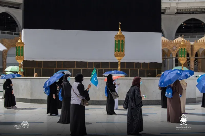 كيف أدى الحجاج طواف القدوم في ظل الإجراءات الاحترازية؟ «فيديو»