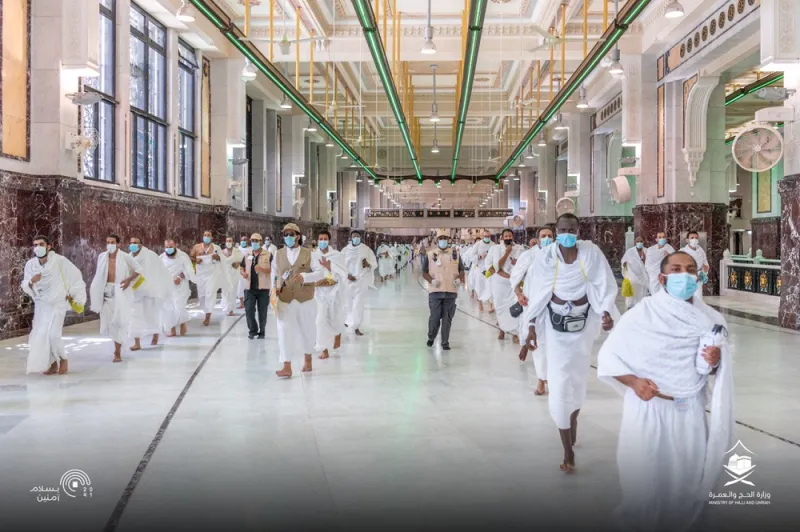 كيف أدى الحجاج طواف القدوم في ظل الإجراءات الاحترازية؟ «فيديو»